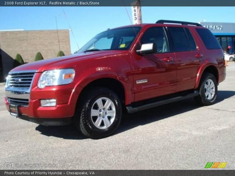 Redfire Metallic / Black/Stone 2008 Ford Explorer XLT