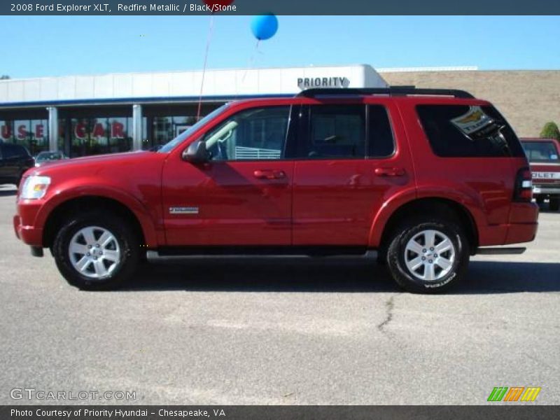 Redfire Metallic / Black/Stone 2008 Ford Explorer XLT