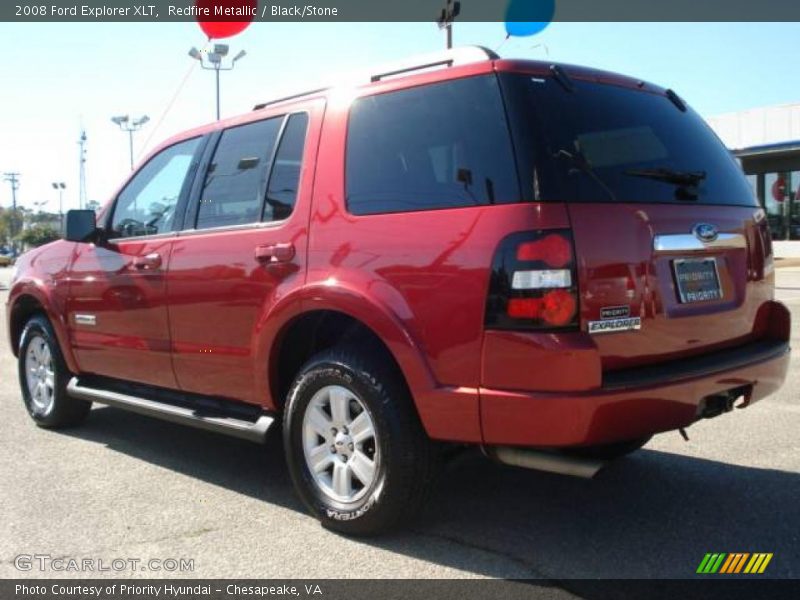 Redfire Metallic / Black/Stone 2008 Ford Explorer XLT