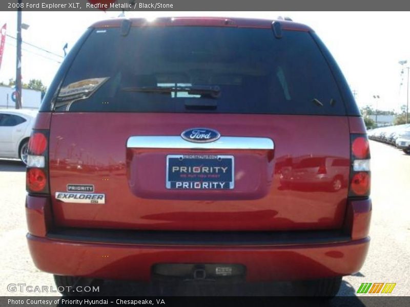 Redfire Metallic / Black/Stone 2008 Ford Explorer XLT
