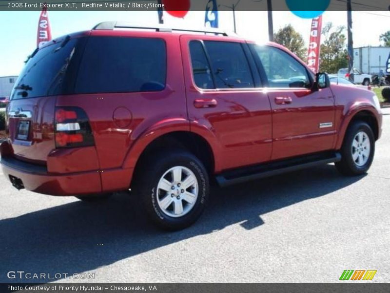 Redfire Metallic / Black/Stone 2008 Ford Explorer XLT