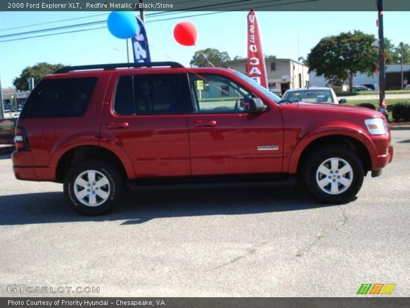 Redfire Metallic / Black/Stone 2008 Ford Explorer XLT