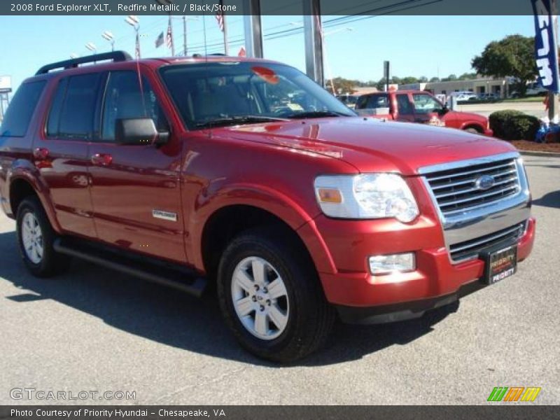 Redfire Metallic / Black/Stone 2008 Ford Explorer XLT