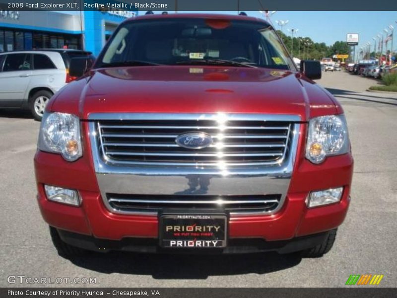 Redfire Metallic / Black/Stone 2008 Ford Explorer XLT