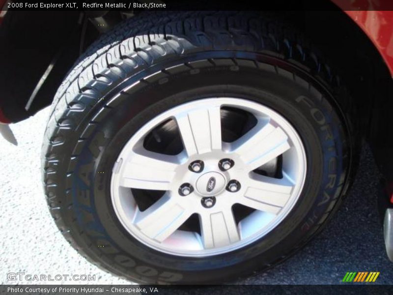 Redfire Metallic / Black/Stone 2008 Ford Explorer XLT