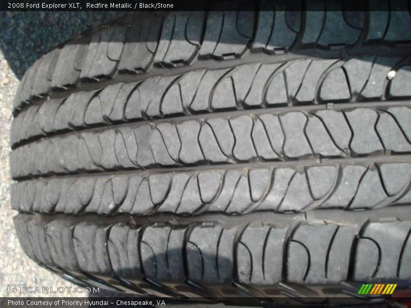 Redfire Metallic / Black/Stone 2008 Ford Explorer XLT