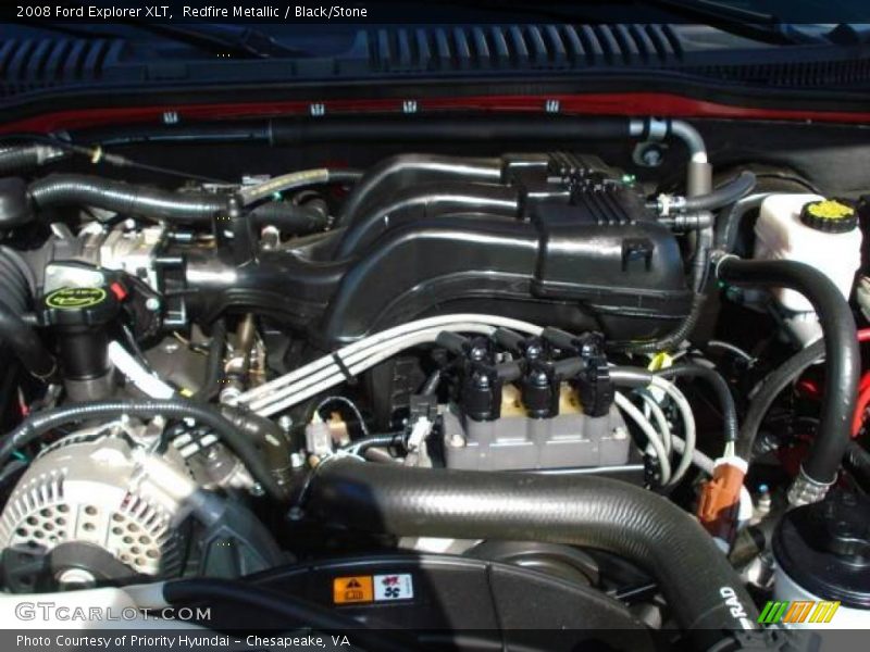 Redfire Metallic / Black/Stone 2008 Ford Explorer XLT