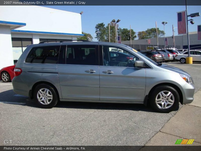 Slate Green Metallic / Gray 2007 Honda Odyssey EX-L