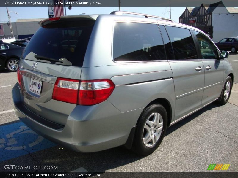 Slate Green Metallic / Gray 2007 Honda Odyssey EX-L