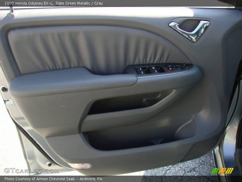Slate Green Metallic / Gray 2007 Honda Odyssey EX-L
