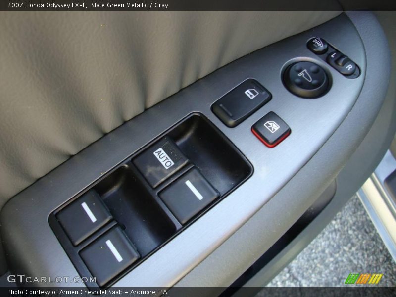 Slate Green Metallic / Gray 2007 Honda Odyssey EX-L