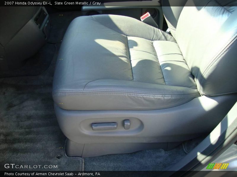 Slate Green Metallic / Gray 2007 Honda Odyssey EX-L