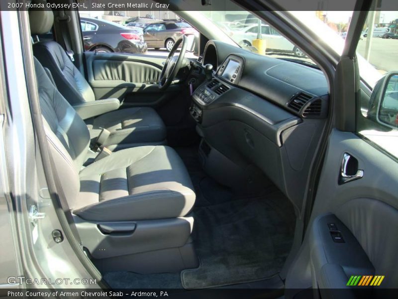 Slate Green Metallic / Gray 2007 Honda Odyssey EX-L