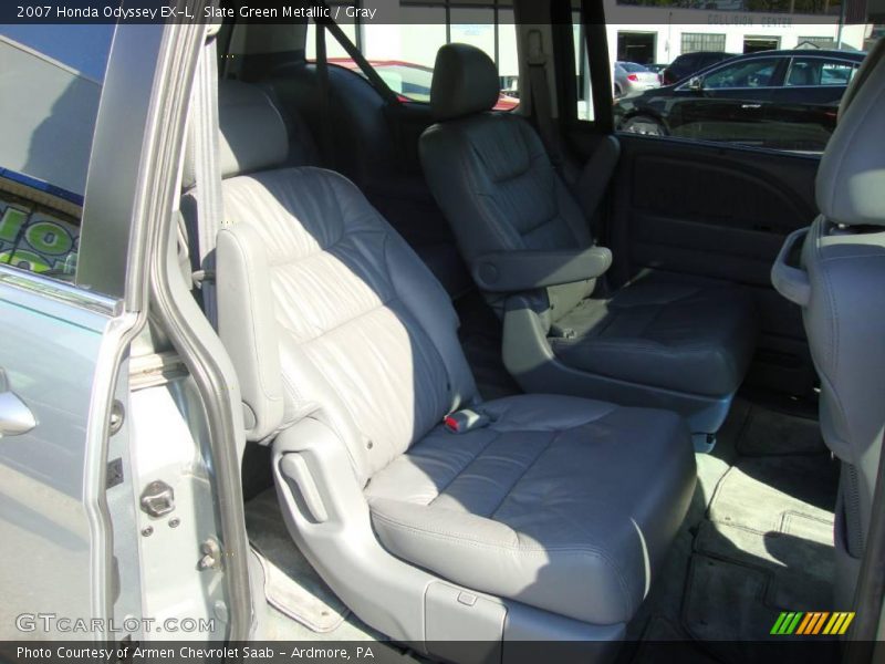 Slate Green Metallic / Gray 2007 Honda Odyssey EX-L