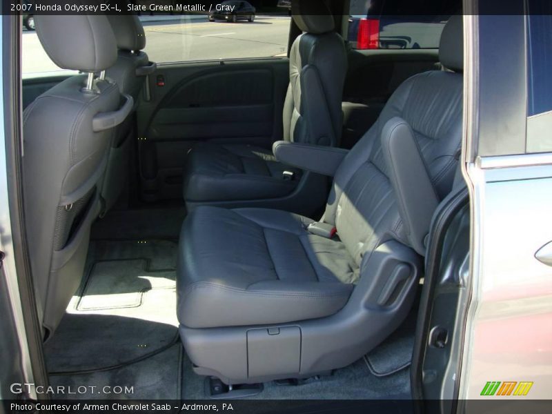 Slate Green Metallic / Gray 2007 Honda Odyssey EX-L