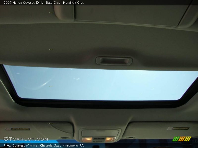 Slate Green Metallic / Gray 2007 Honda Odyssey EX-L