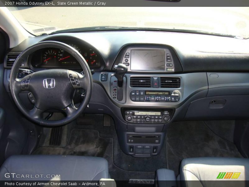 Slate Green Metallic / Gray 2007 Honda Odyssey EX-L