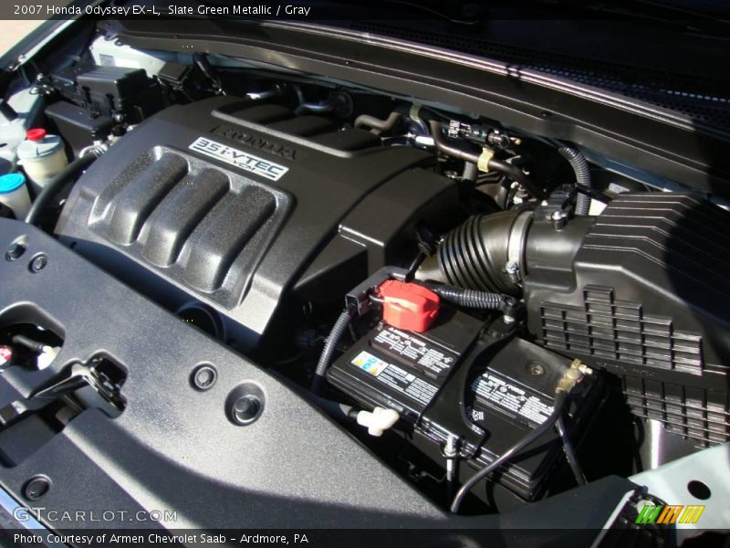 Slate Green Metallic / Gray 2007 Honda Odyssey EX-L