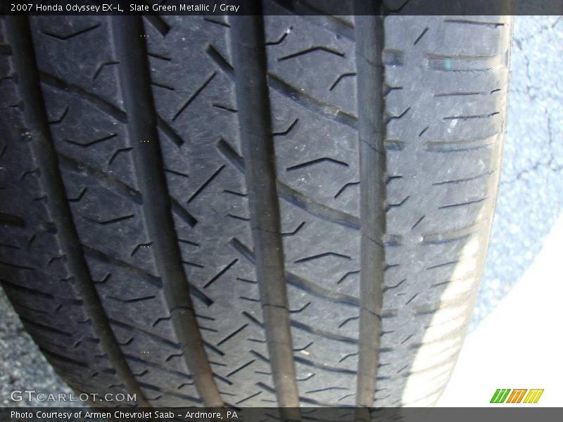 Slate Green Metallic / Gray 2007 Honda Odyssey EX-L