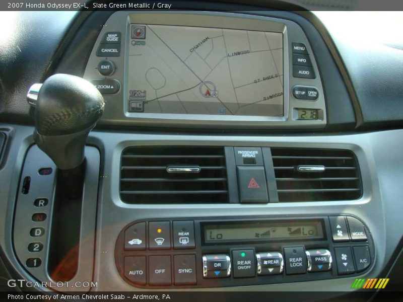 Slate Green Metallic / Gray 2007 Honda Odyssey EX-L