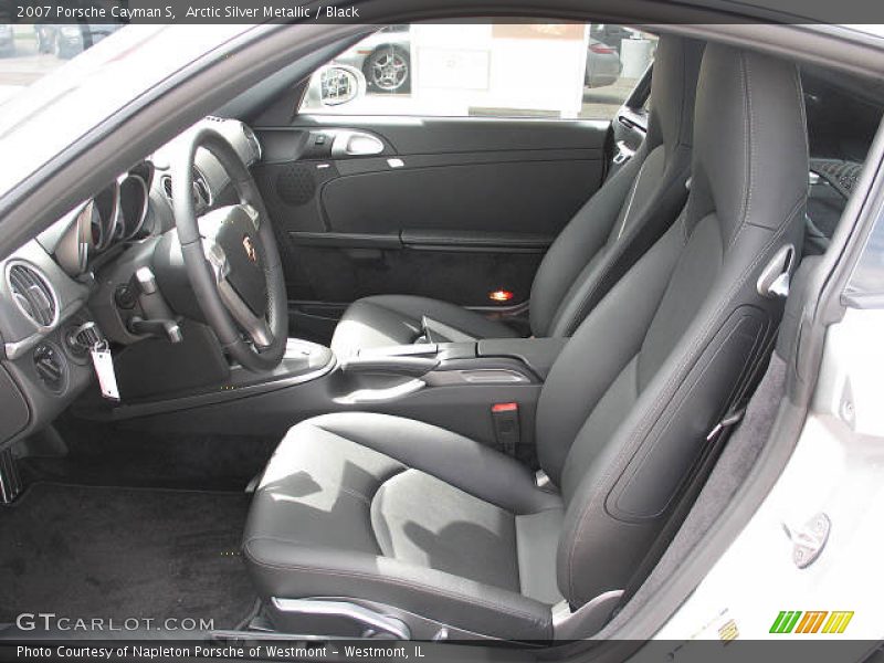 Arctic Silver Metallic / Black 2007 Porsche Cayman S
