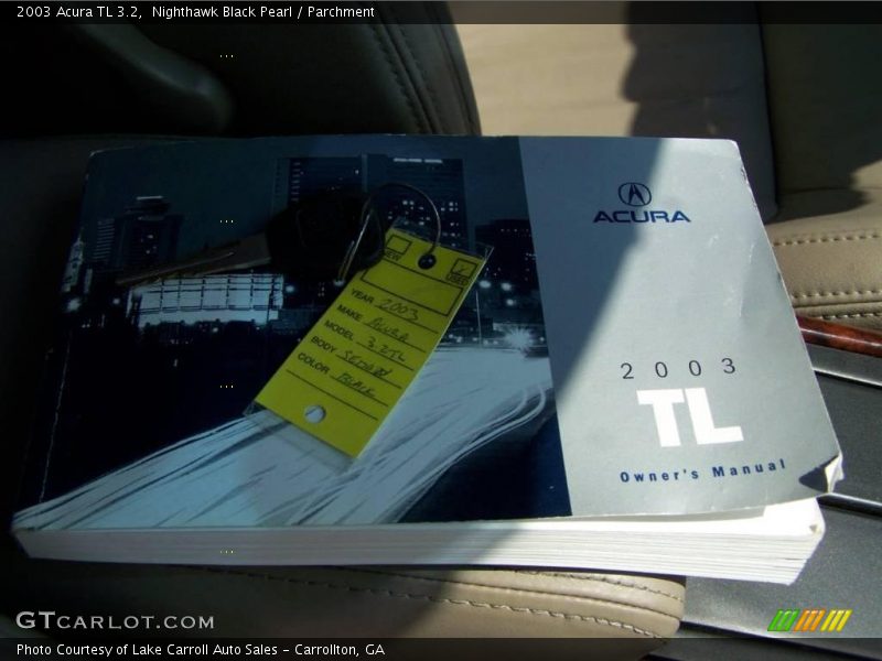 Nighthawk Black Pearl / Parchment 2003 Acura TL 3.2