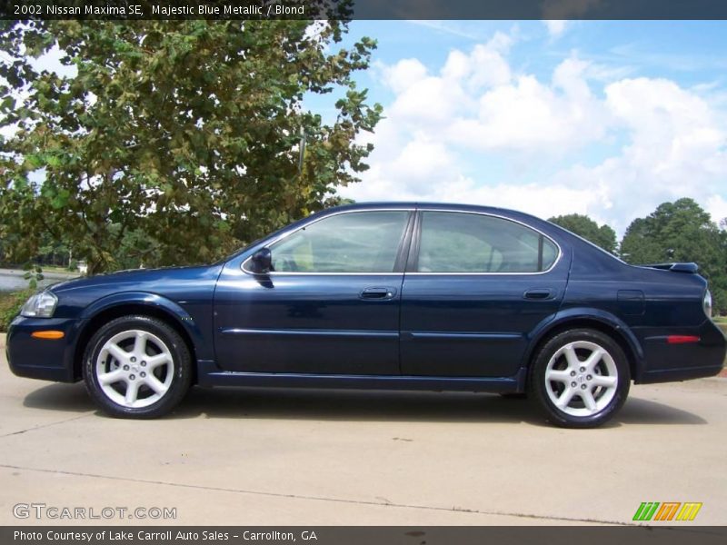 Majestic Blue Metallic / Blond 2002 Nissan Maxima SE
