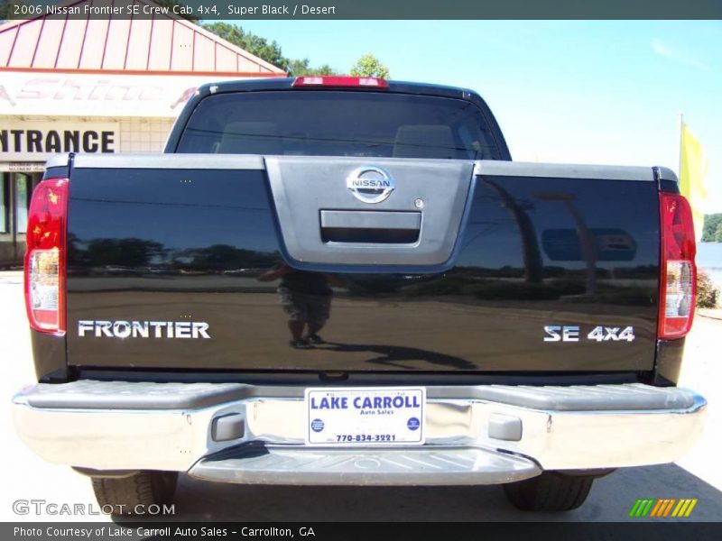 Super Black / Desert 2006 Nissan Frontier SE Crew Cab 4x4