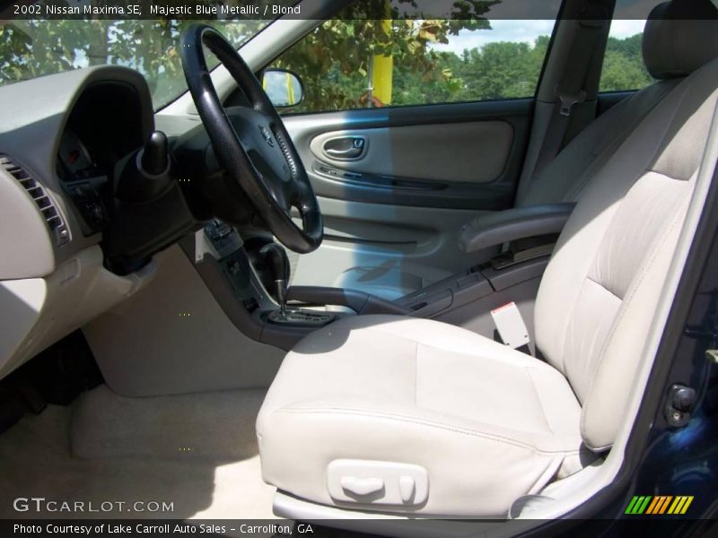 Majestic Blue Metallic / Blond 2002 Nissan Maxima SE