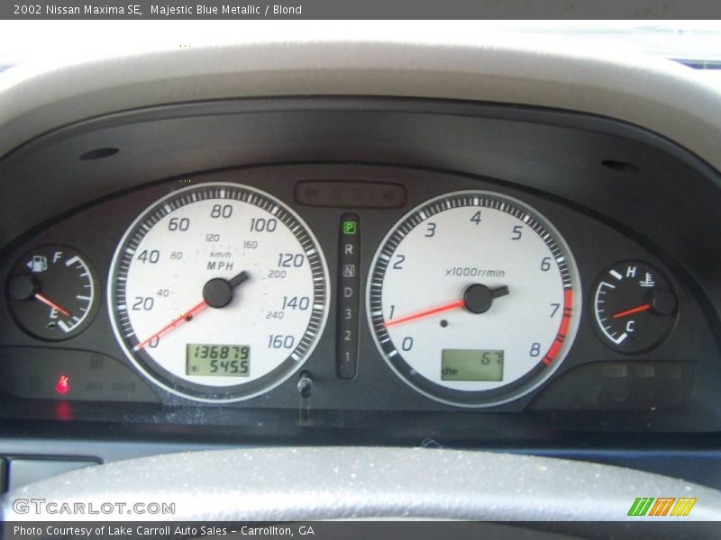 Majestic Blue Metallic / Blond 2002 Nissan Maxima SE