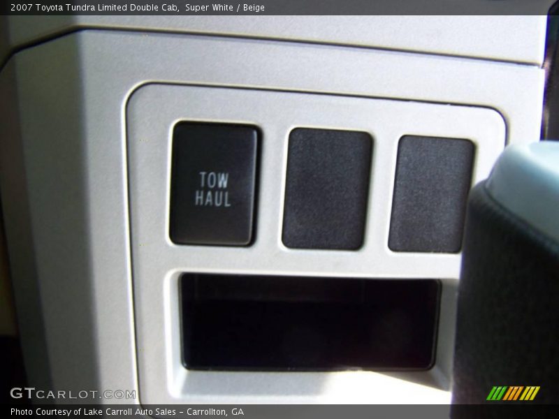 Super White / Beige 2007 Toyota Tundra Limited Double Cab