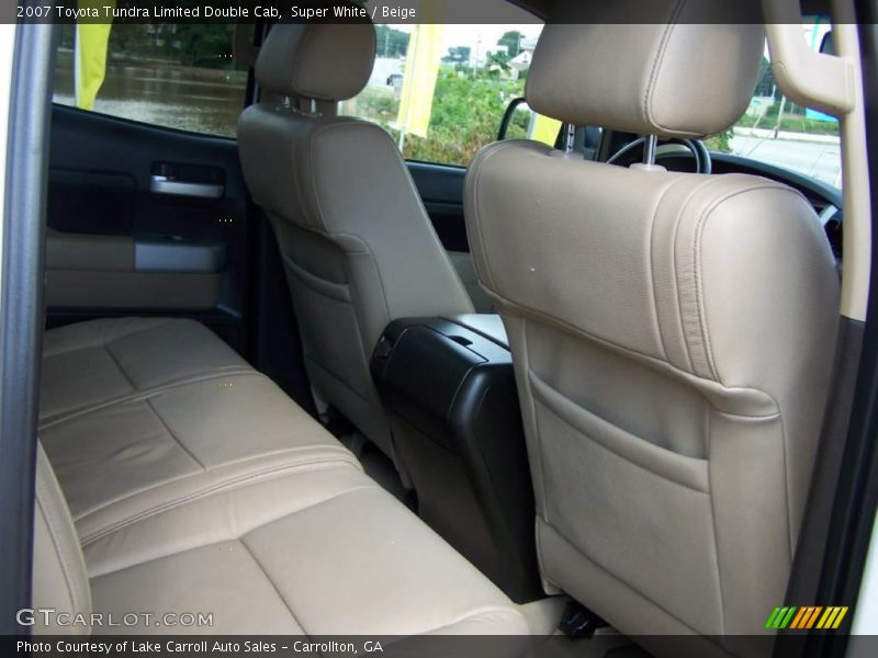 Super White / Beige 2007 Toyota Tundra Limited Double Cab