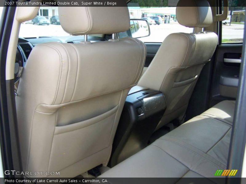 Super White / Beige 2007 Toyota Tundra Limited Double Cab