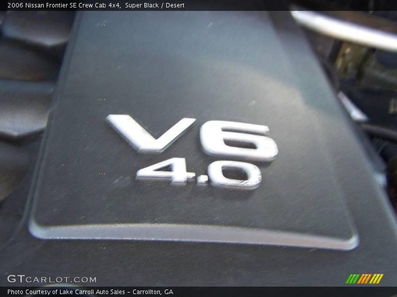Super Black / Desert 2006 Nissan Frontier SE Crew Cab 4x4