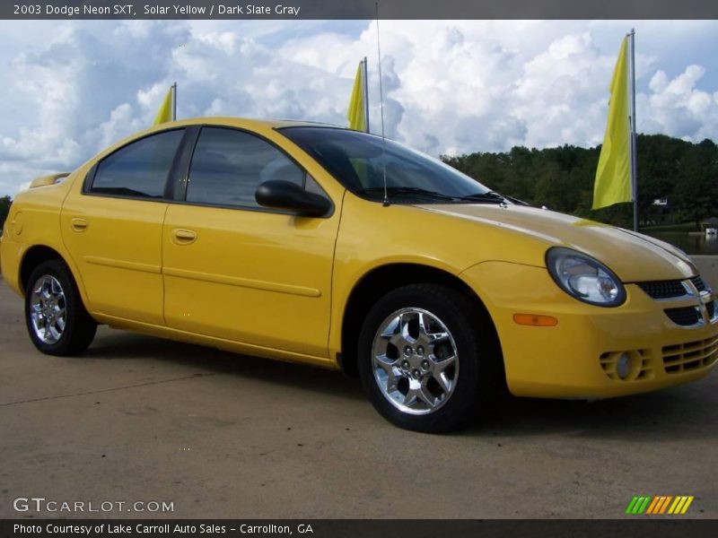 Solar Yellow / Dark Slate Gray 2003 Dodge Neon SXT