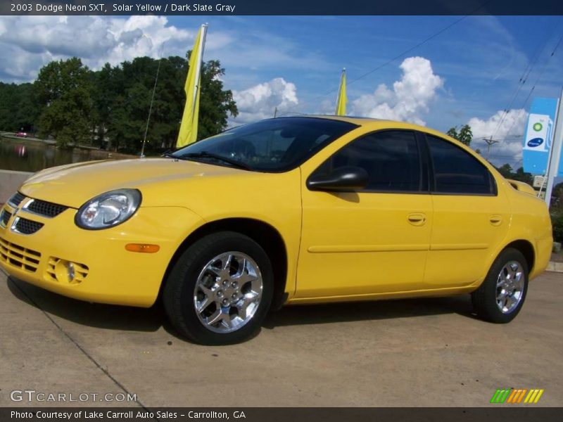 Solar Yellow / Dark Slate Gray 2003 Dodge Neon SXT