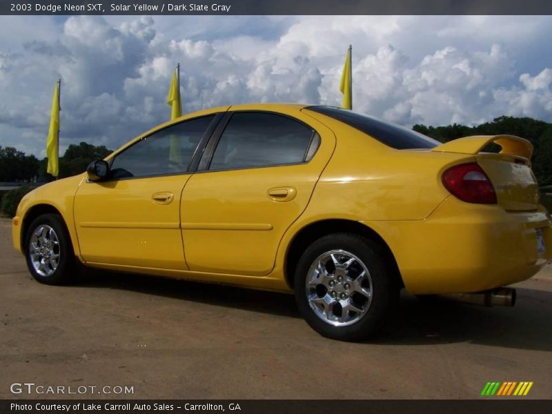 Solar Yellow / Dark Slate Gray 2003 Dodge Neon SXT