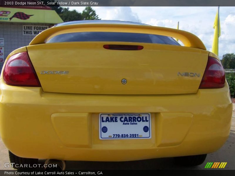 Solar Yellow / Dark Slate Gray 2003 Dodge Neon SXT