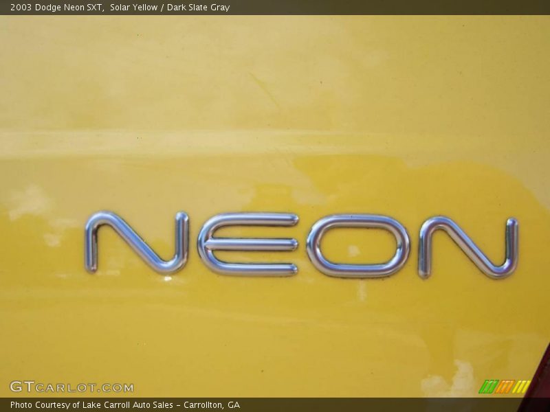Solar Yellow / Dark Slate Gray 2003 Dodge Neon SXT