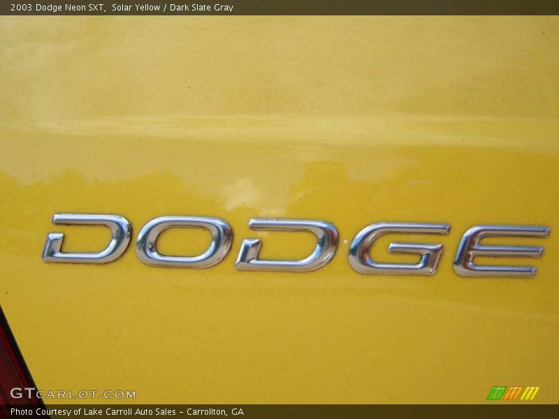 Solar Yellow / Dark Slate Gray 2003 Dodge Neon SXT