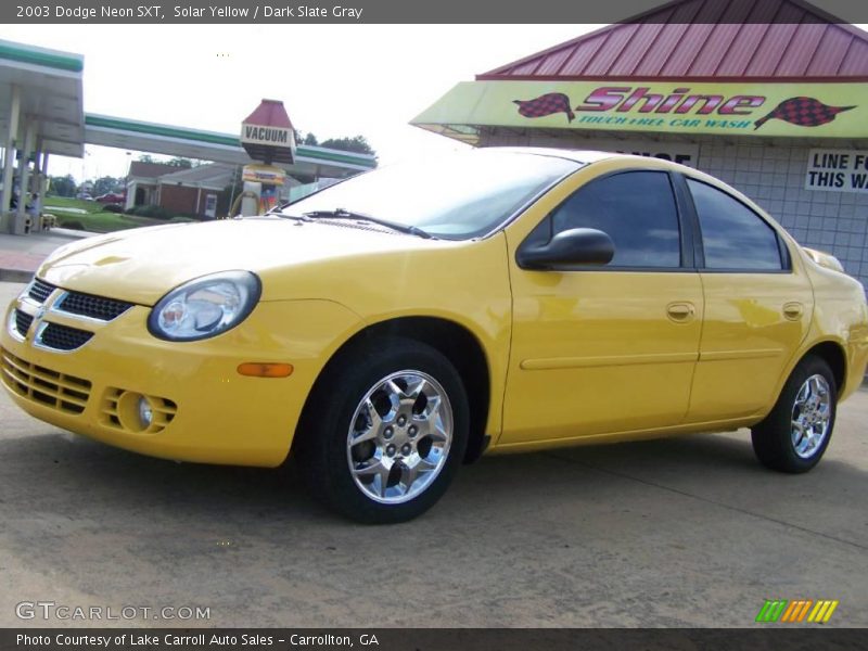 Solar Yellow / Dark Slate Gray 2003 Dodge Neon SXT
