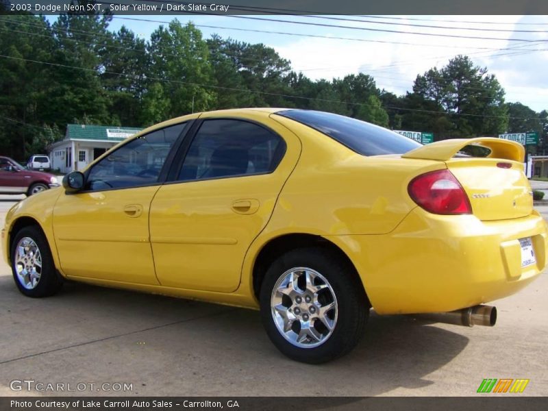 Solar Yellow / Dark Slate Gray 2003 Dodge Neon SXT