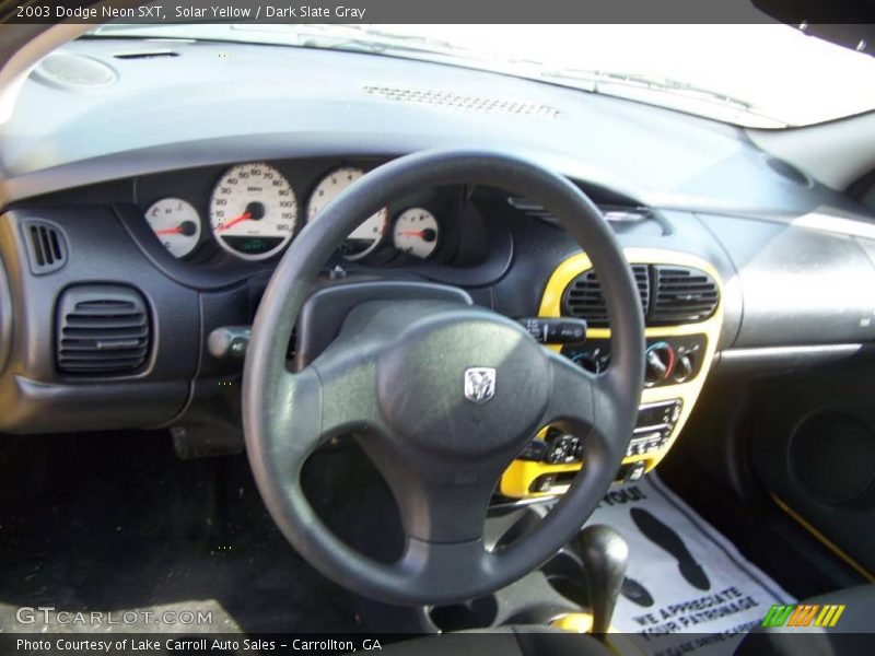 Solar Yellow / Dark Slate Gray 2003 Dodge Neon SXT