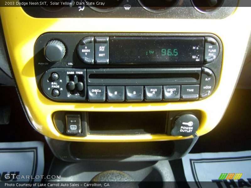 Solar Yellow / Dark Slate Gray 2003 Dodge Neon SXT