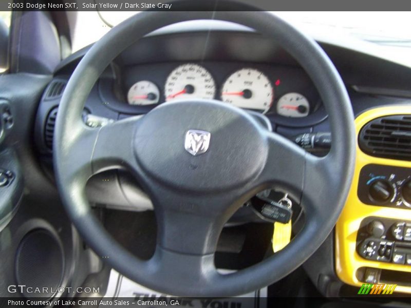 Solar Yellow / Dark Slate Gray 2003 Dodge Neon SXT