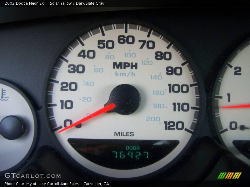 Solar Yellow / Dark Slate Gray 2003 Dodge Neon SXT
