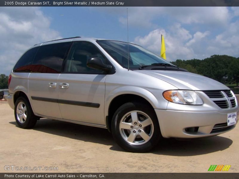 Bright Silver Metallic / Medium Slate Gray 2005 Dodge Caravan SXT
