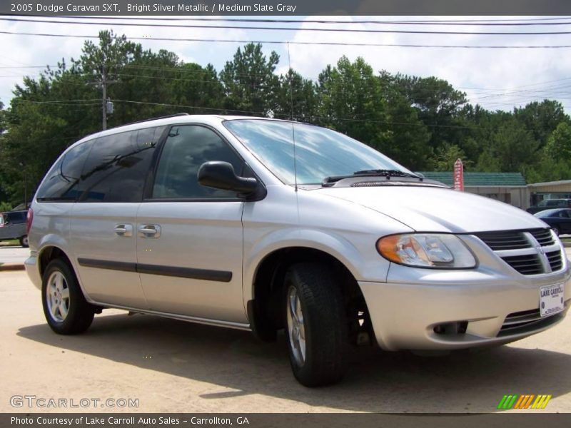Bright Silver Metallic / Medium Slate Gray 2005 Dodge Caravan SXT
