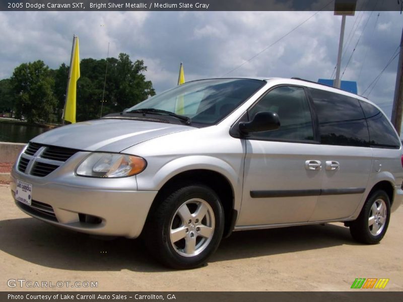 Bright Silver Metallic / Medium Slate Gray 2005 Dodge Caravan SXT