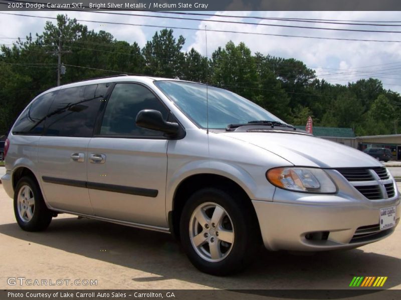 Bright Silver Metallic / Medium Slate Gray 2005 Dodge Caravan SXT